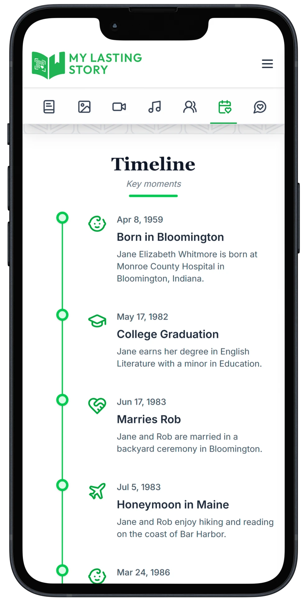 Create a Timeline