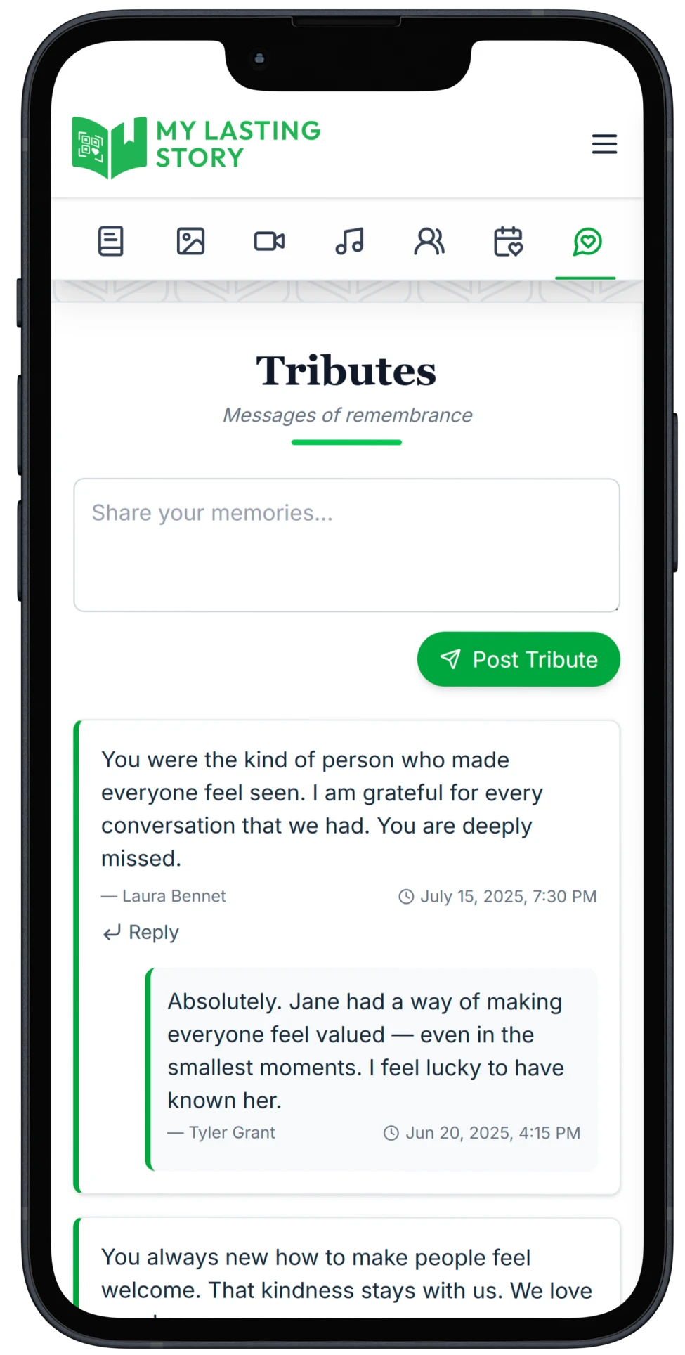 Post Tributes